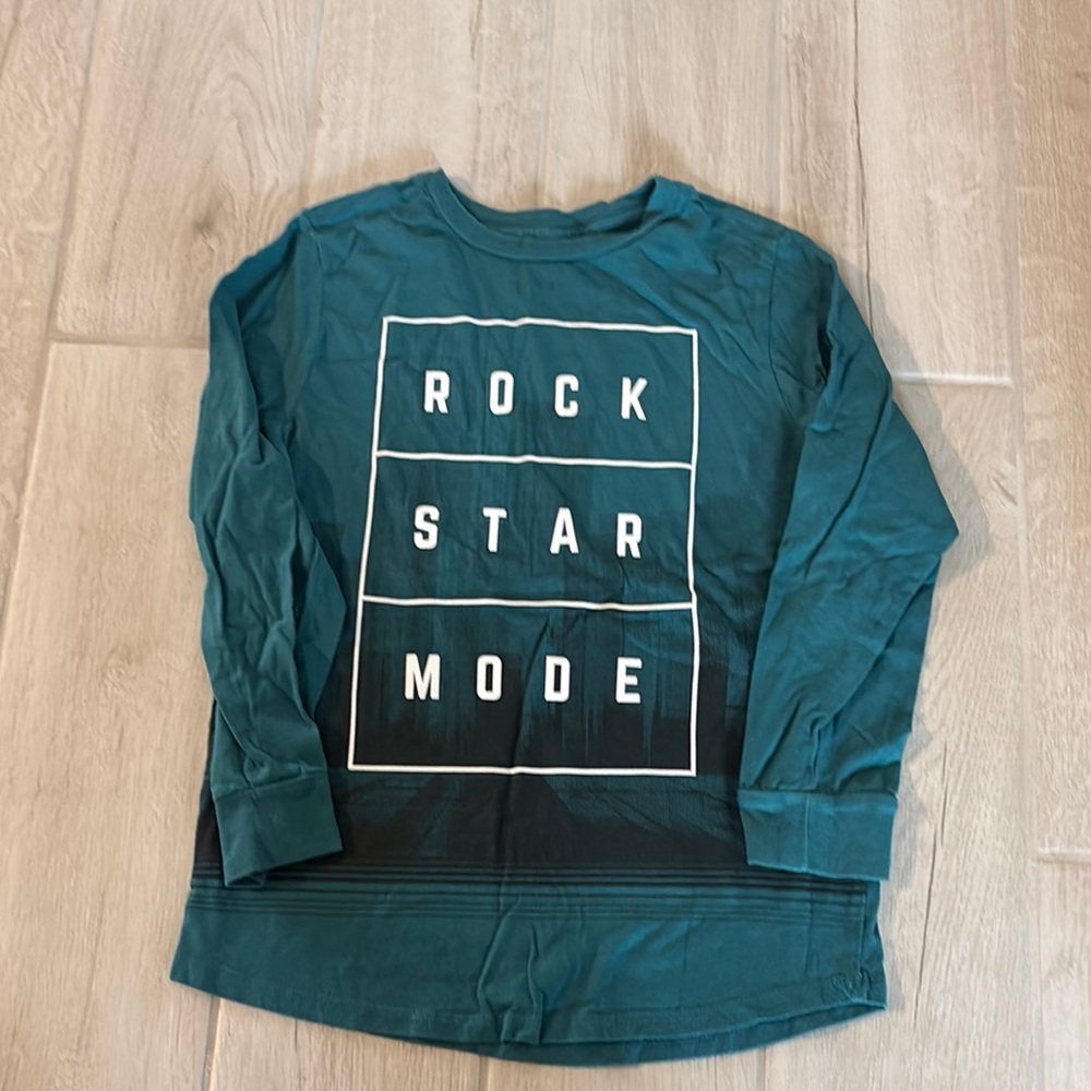 Crazy 8 Teal 'Rock Star Mode' Long Sleeve Tee